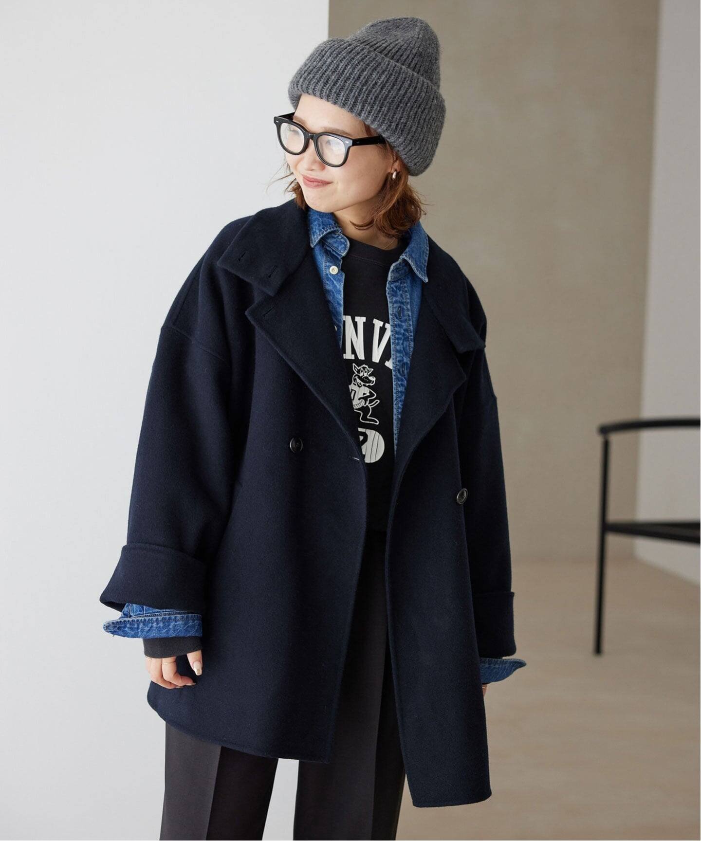 SLOBE IENA｜《WEB限定/追加》souple woolダブルフェイススタンド