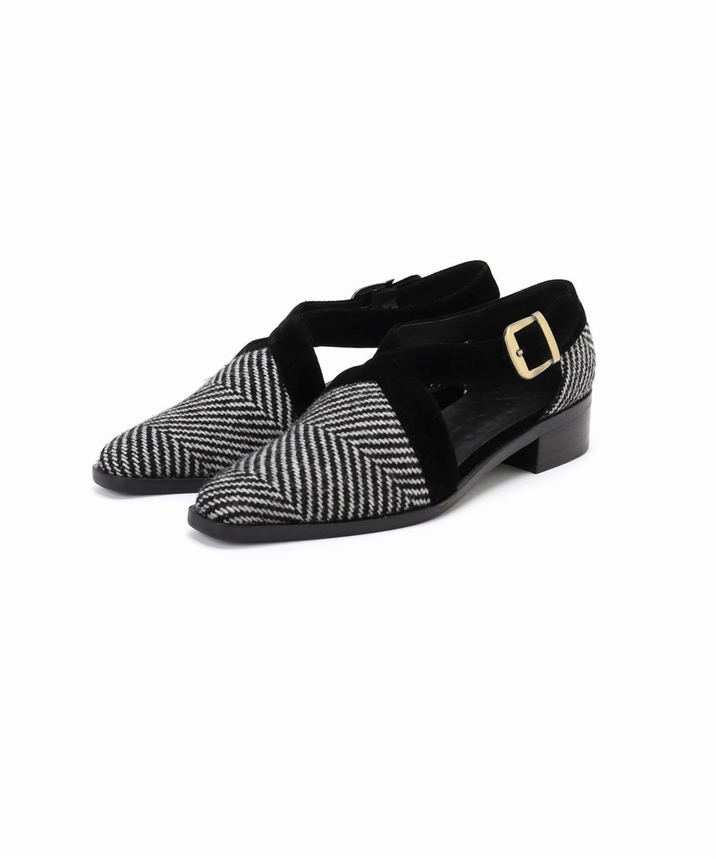 LE TALON｜GRISE3cmクロスストラップマニッシュ | Rakuten Fashion