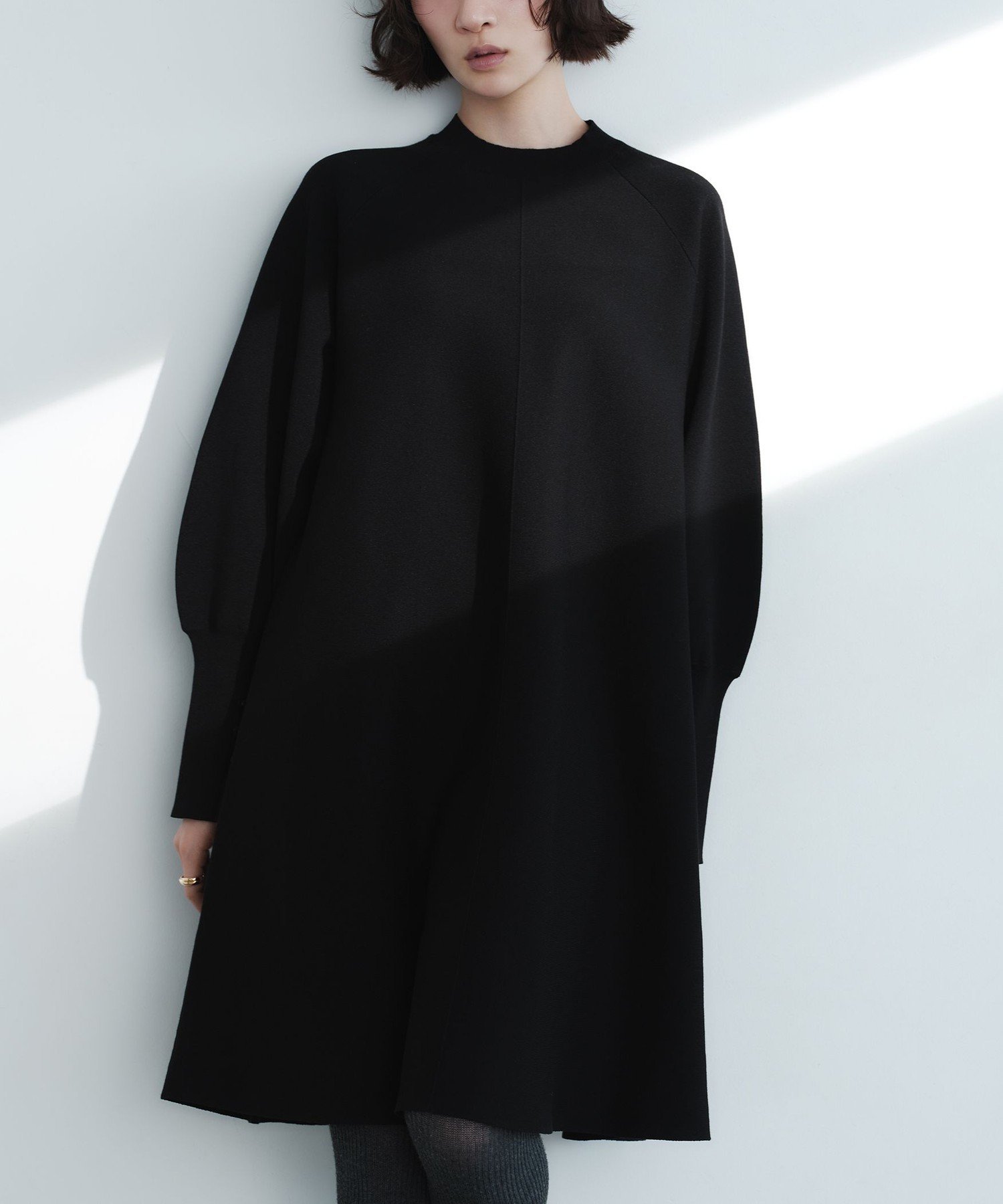 ユナイテッドアローズ EMMELREFINES クルーネックAラインワンピース UNITED ARROWS green label relaxing｜<EMMEL REFINES>EM クルーネック