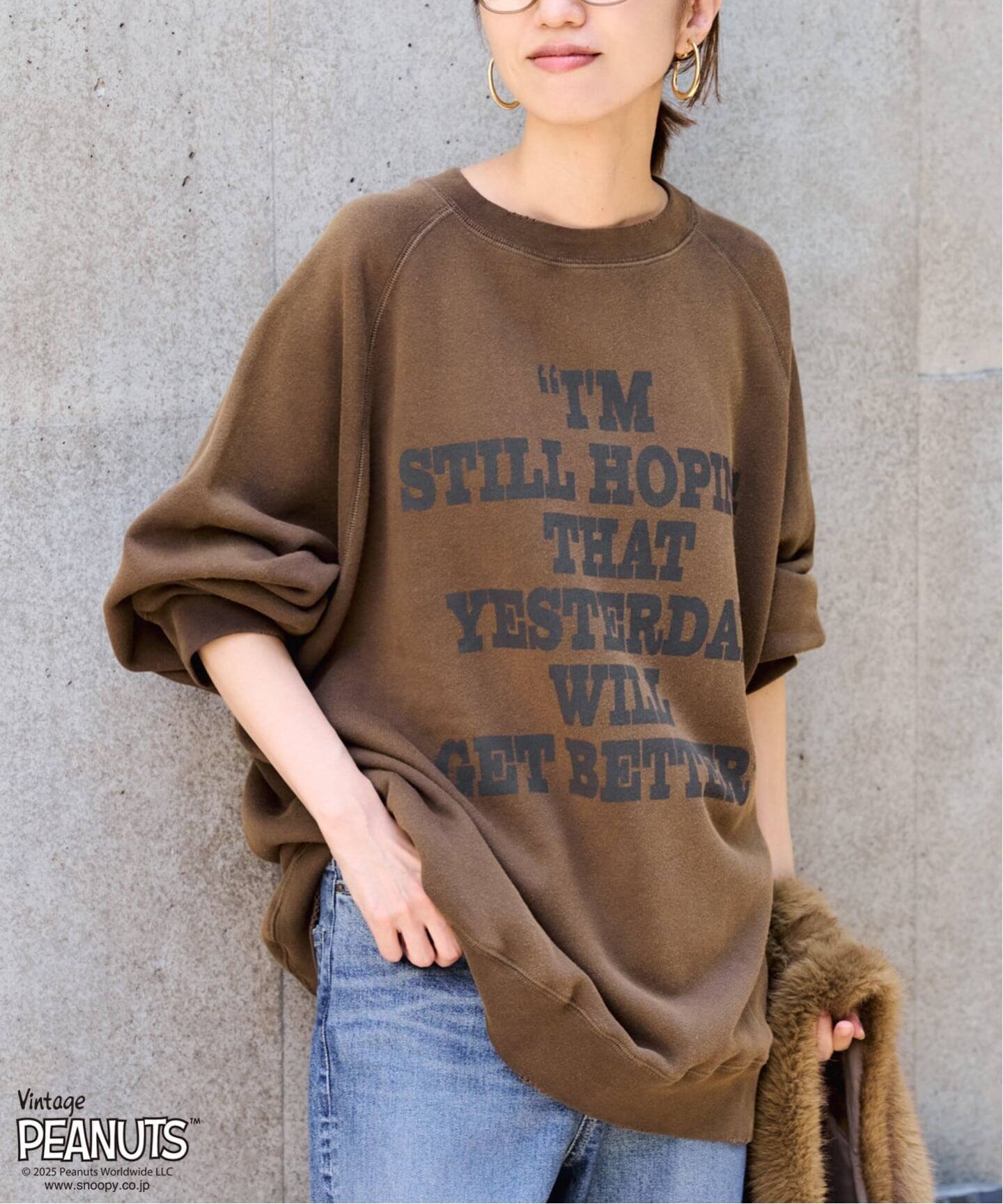 FRAMeWORK｜≪WEB限定/ 追加≫MEAN MACHINE AGE 別注 PEANUTS VTG CREW