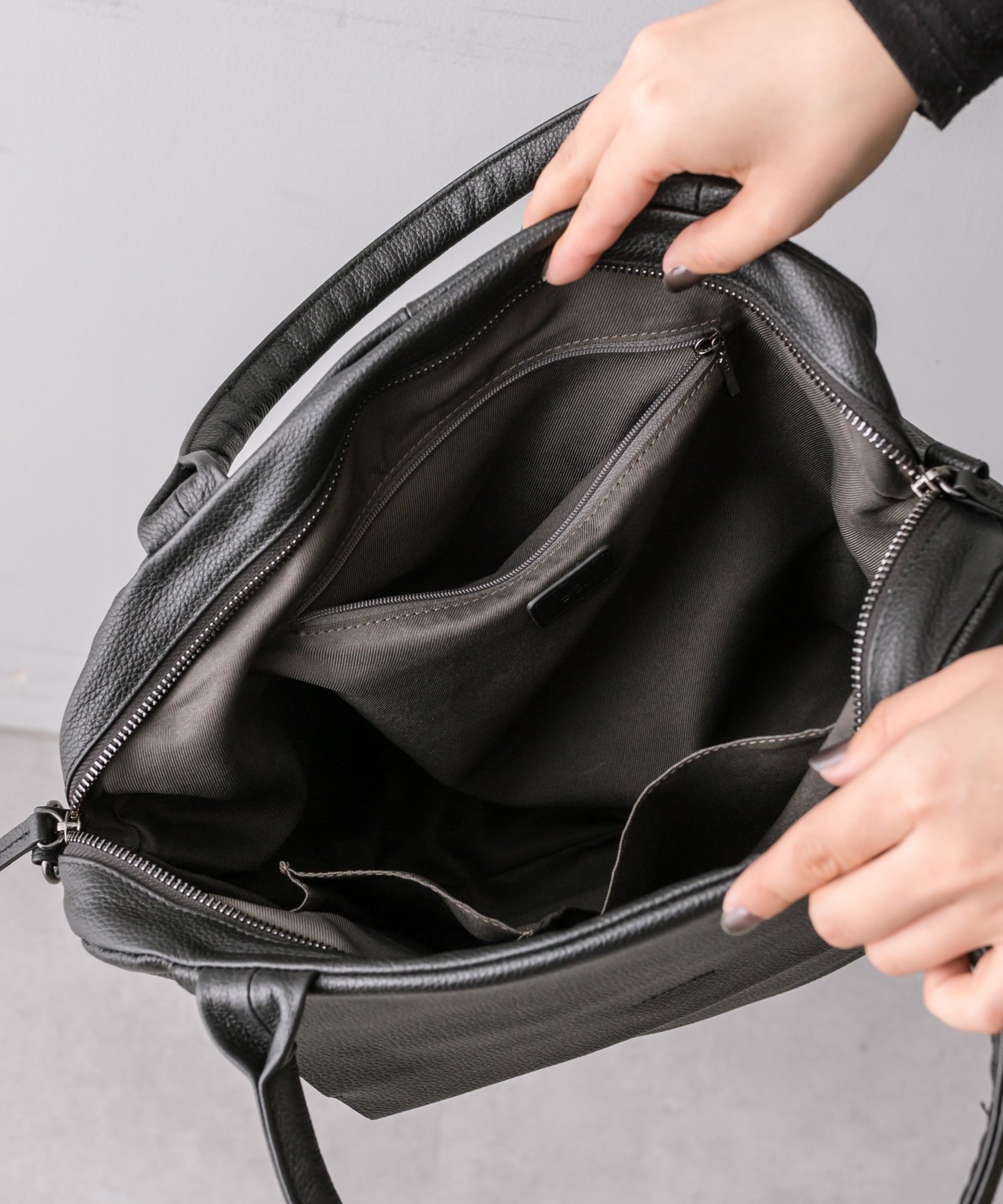 ear PAPILLONNER｜《通勤におすすめ!/A4サイズ対応》レザーフラップ