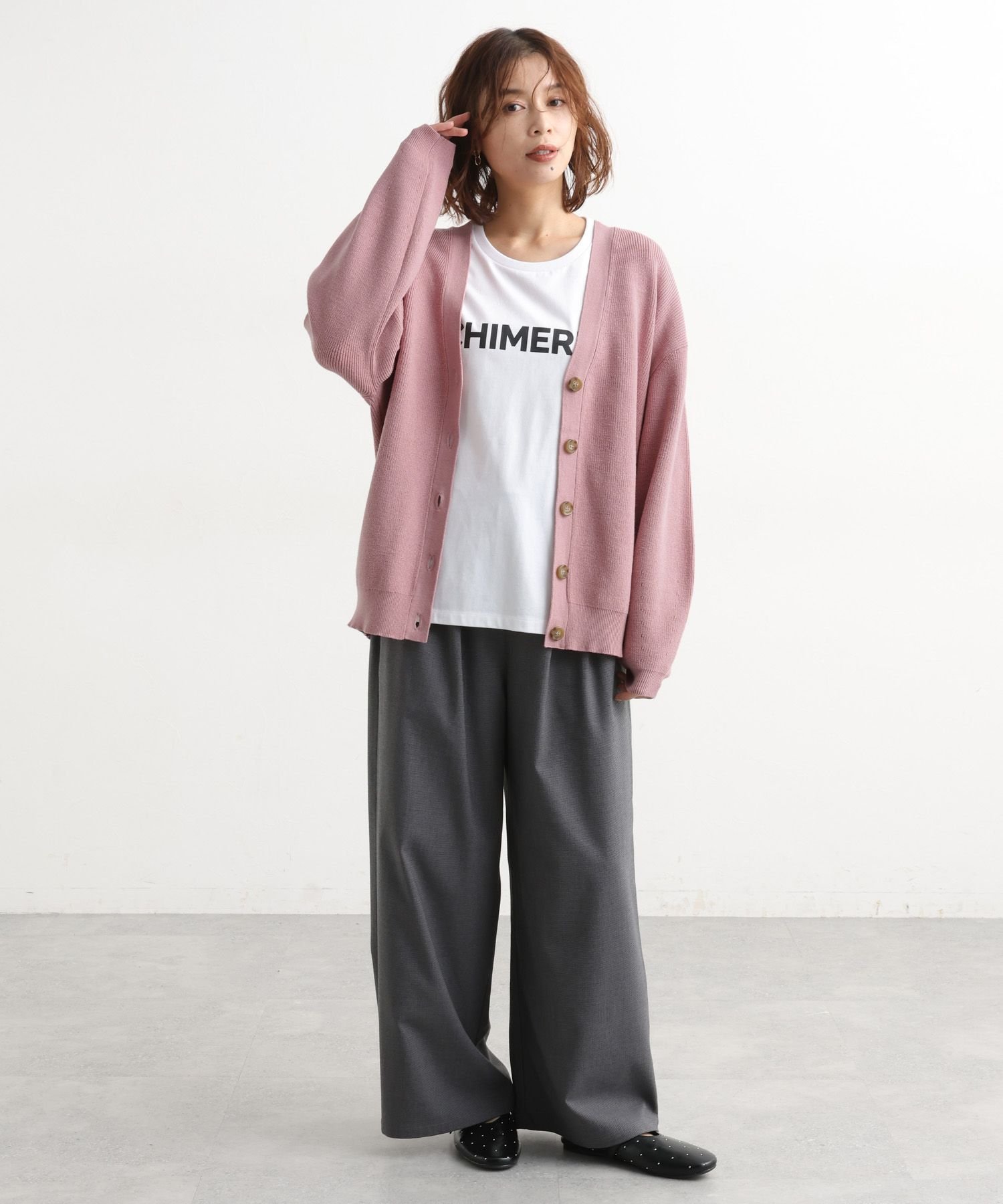 studio CLIP｜12ゲージ畦Vネックニットカーディガン | Rakuten Fashion