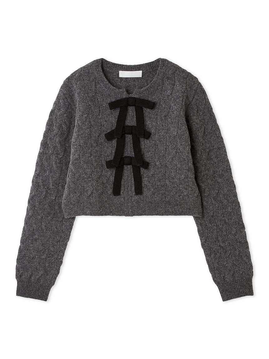 CELFORD｜リボンモチーフケーブルニットプルオーバー | Rakuten