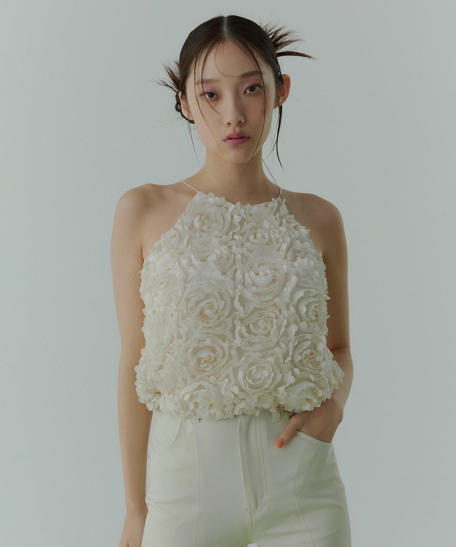 EIMY ISTOIRE｜ボリュームフラワーモチーフアメスリトップス | Rakuten