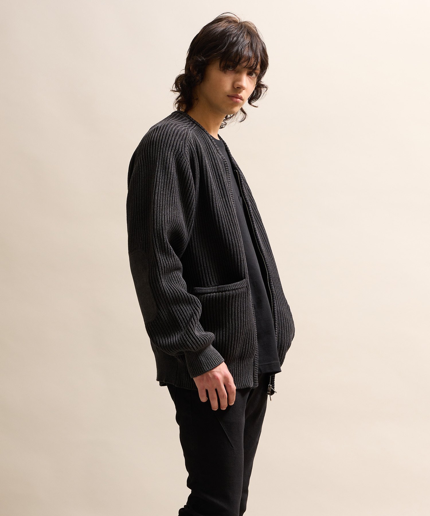 NUMBER (N)INE｜VINTAGE OVERDYE ACID WASH ZIP CARDIGAN | Rakuten