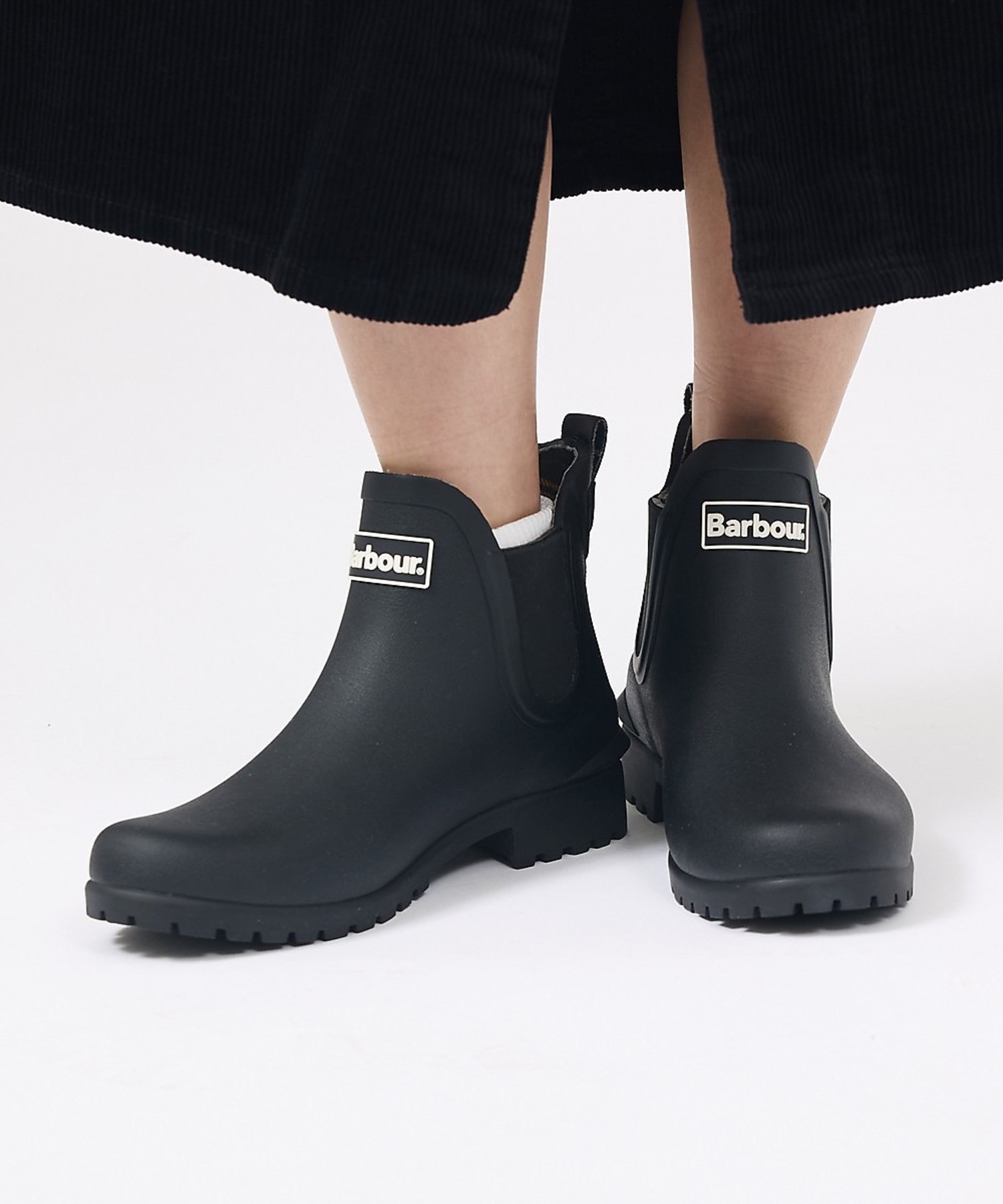 Paul Smith Barbour カラーブロック サイドゴアレインブーツ