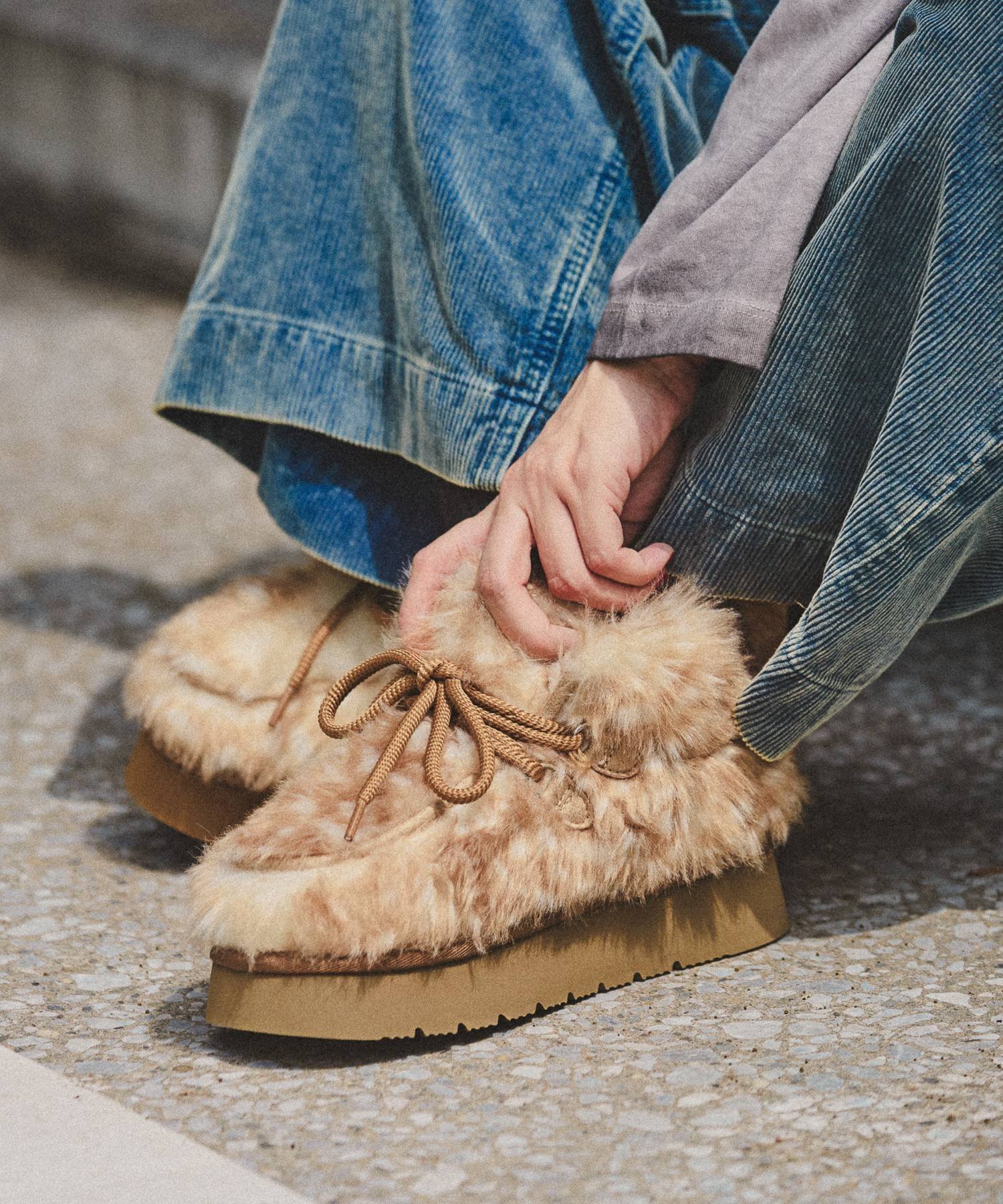 niko and ｜オリジナルフェイクムートンモカシンブーツ | Rakuten