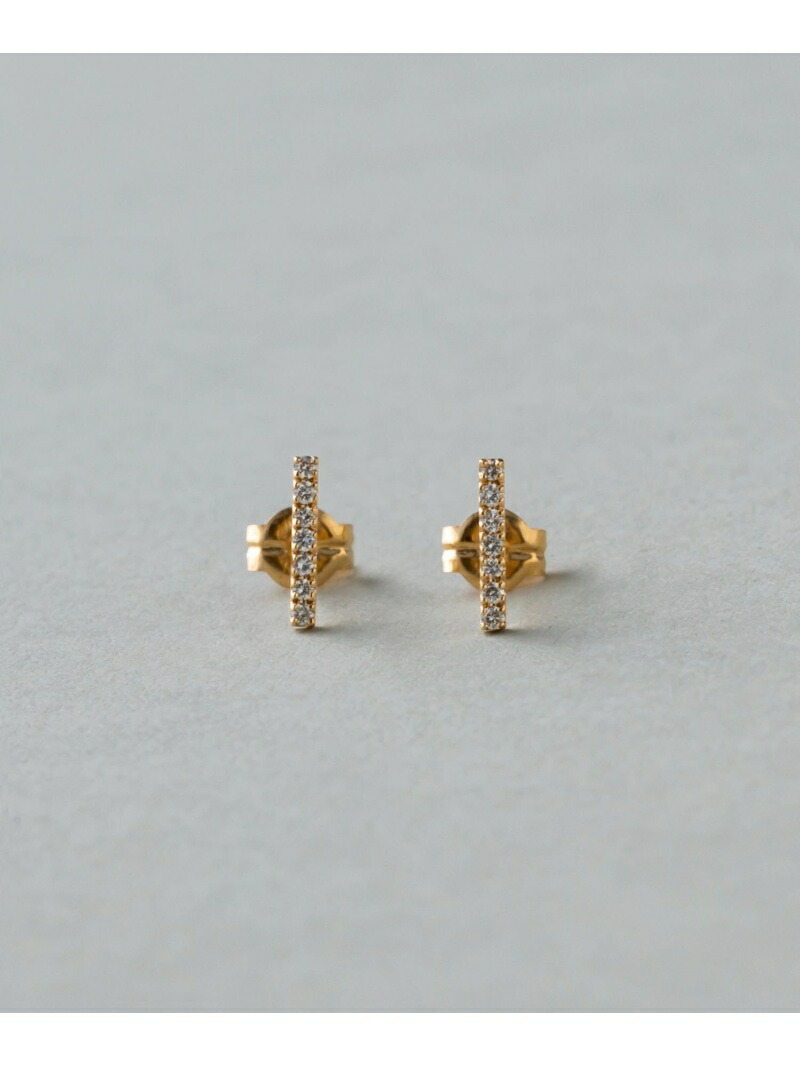 ete｜K18YG クレール トライアングルカット ピアス | Rakuten Fashion