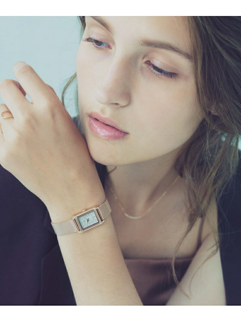 ete｜ソーラーウォッチ スクエア メッシュベルト | Rakuten Fashion