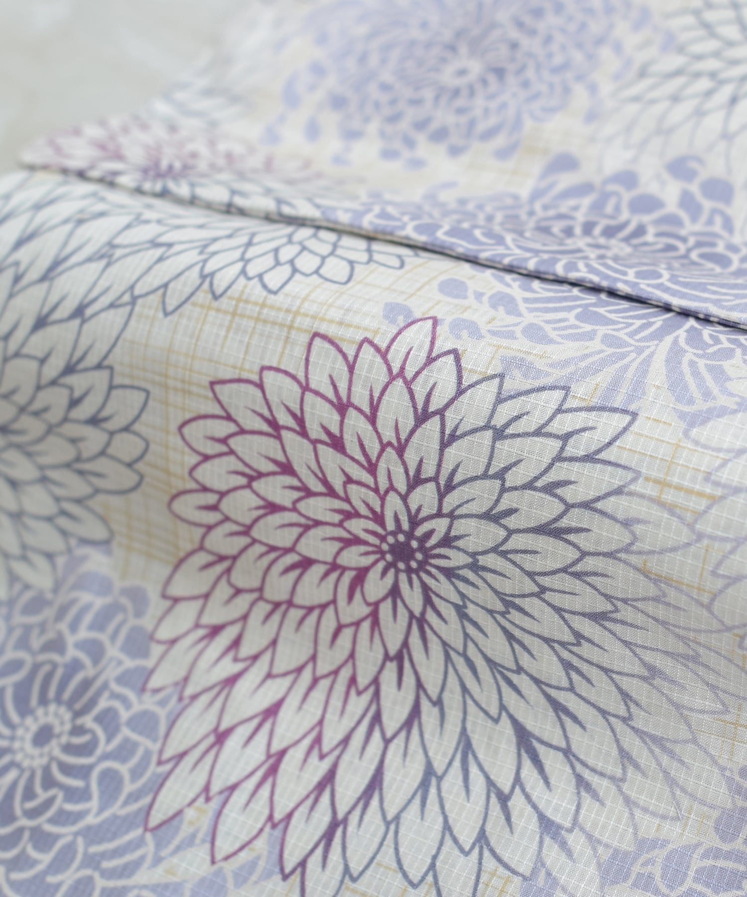 utatane｜utatane/(W)高級変わり織り浴衣3点セット 先染め風ベージュに