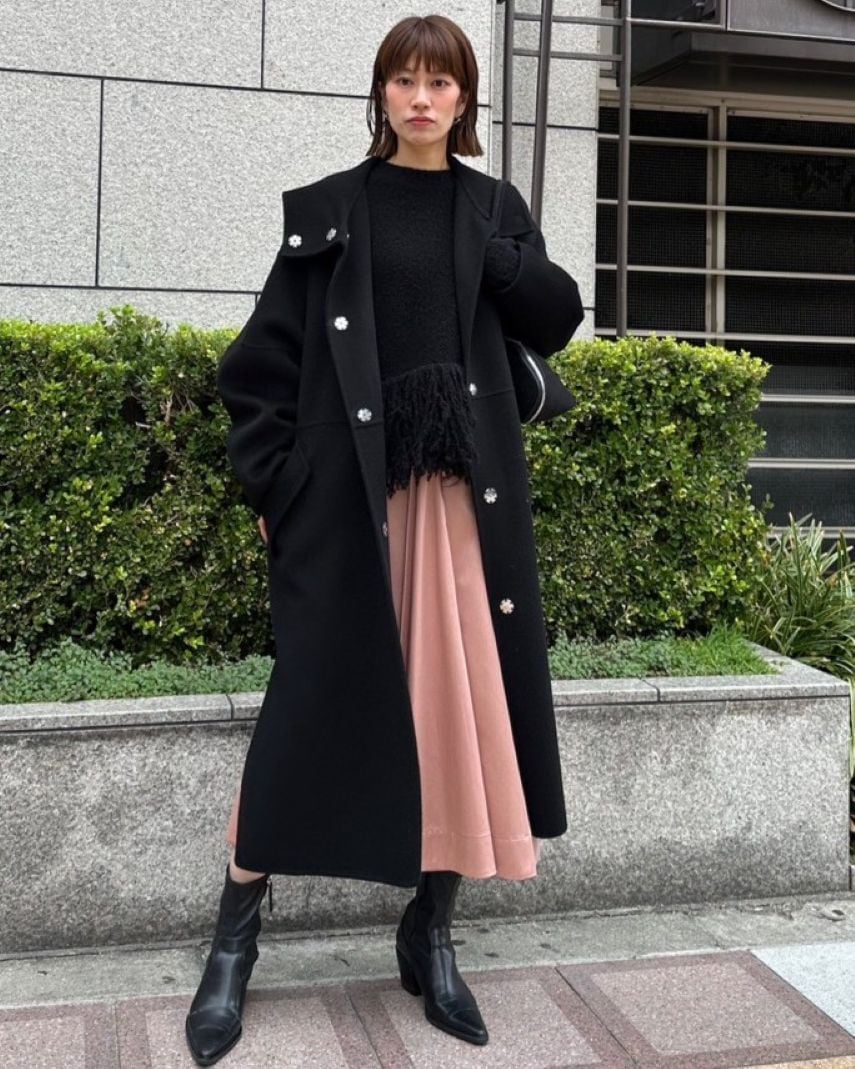 LE CIEL BLEU｜フードダブルフェイスコート / Hooded Double-Face Coat