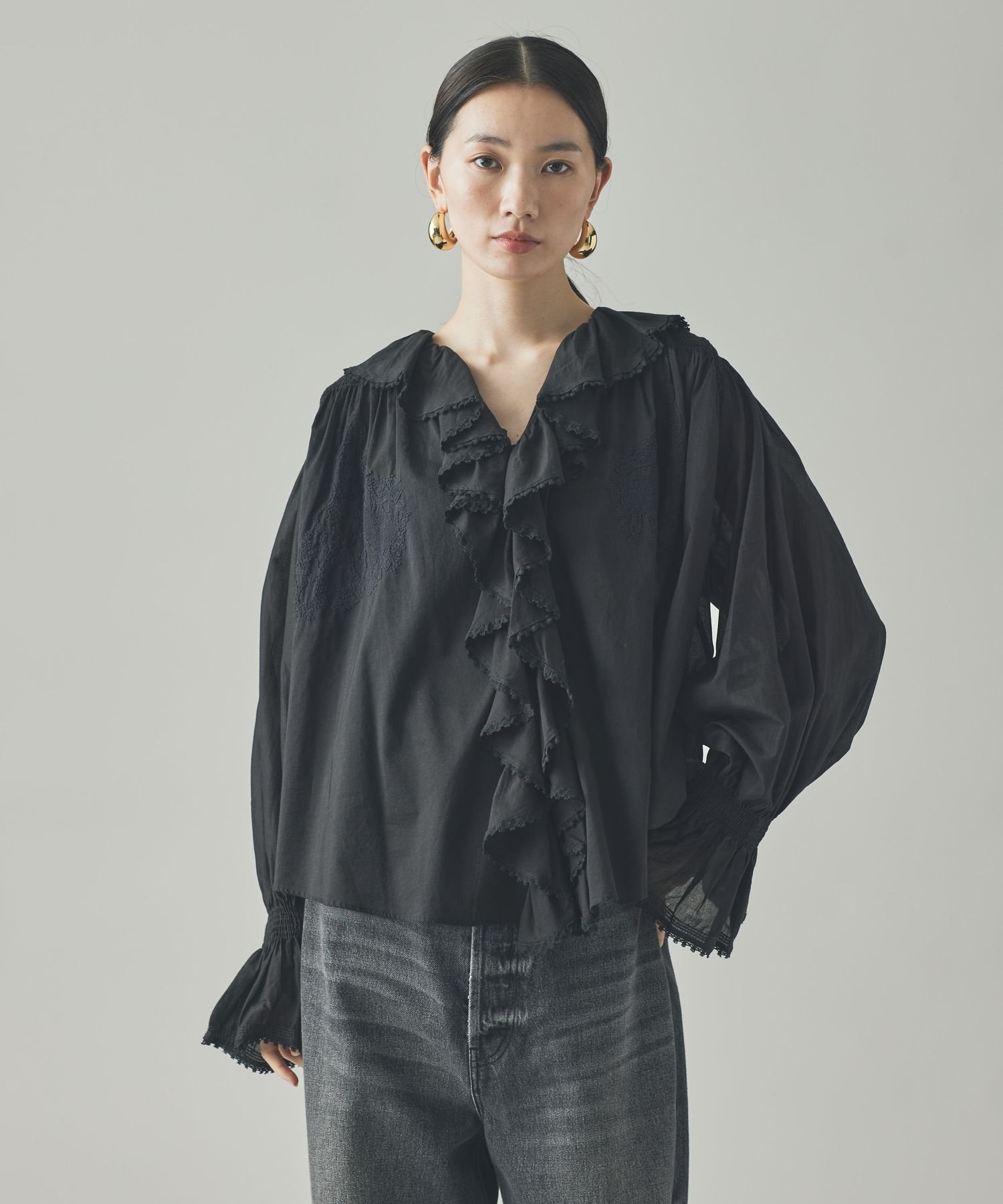 Curensology｜ラッフルレースブラウス | Rakuten Fashion(楽天