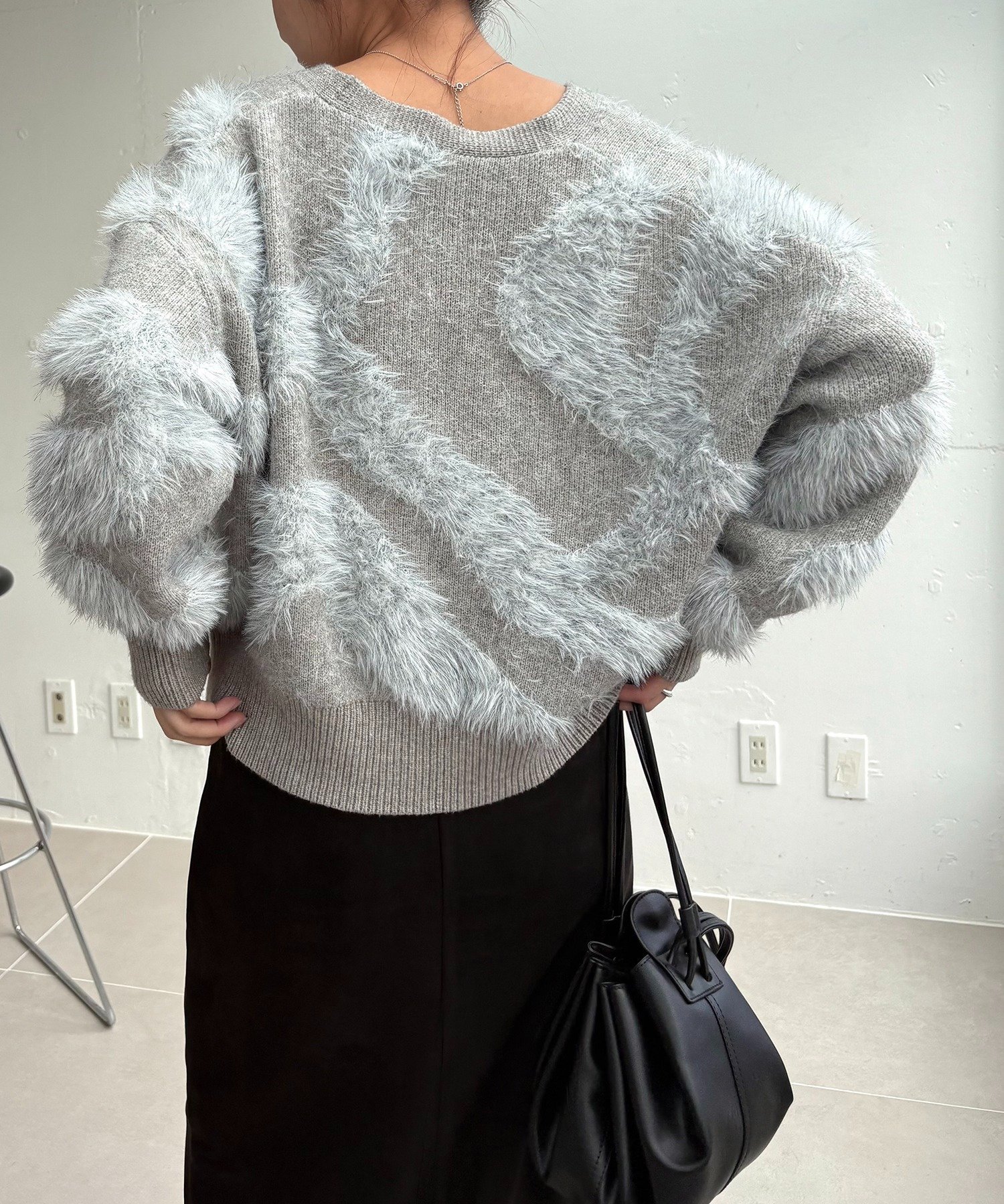 CAPRICIEUX LE'MAGE｜WAVEフェザーカーディガン | Rakuten Fashion