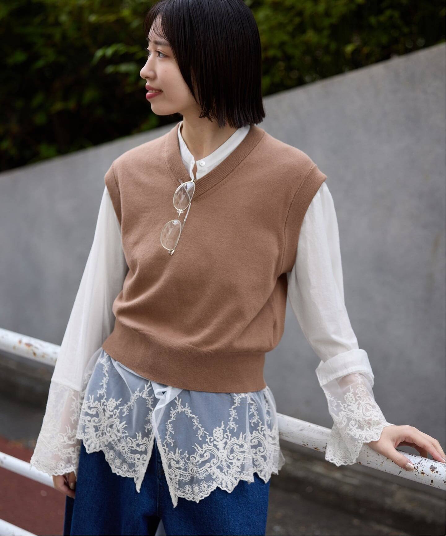 SLOBE IENA｜《WEB限定/追加予約》チュールレースブラウス | Rakuten