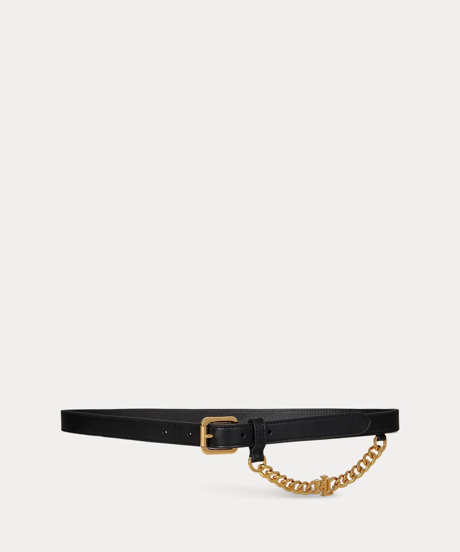 RALPH LAUREN｜ロゴチェーン レザー スキニー ベルト | Rakuten
