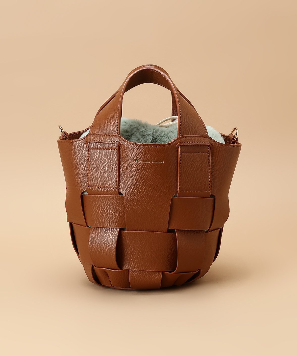 Samantha Thavasa｜ファー巾着付きメッシュバッグ | Rakuten Fashion