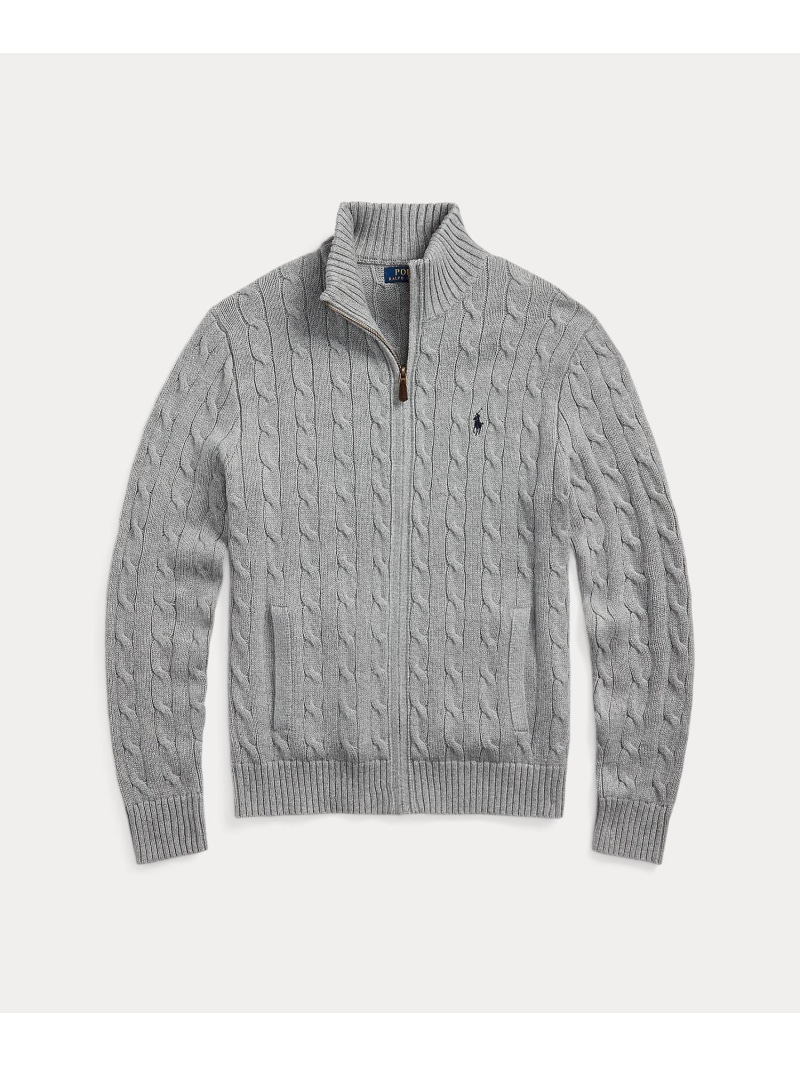 楽天市場】POLO RALPH LAUREN ケーブルニット コットン フルジップ