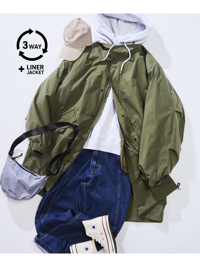楽天市場】CONVERSE TOKYO 【WEB LIMITED】3WAY M-65 MODS PARKA