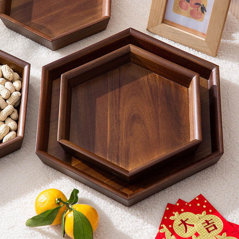 楽天市場】木製トレイ おぼん トレー 木製お皿 お盆 木のトレー 相思木