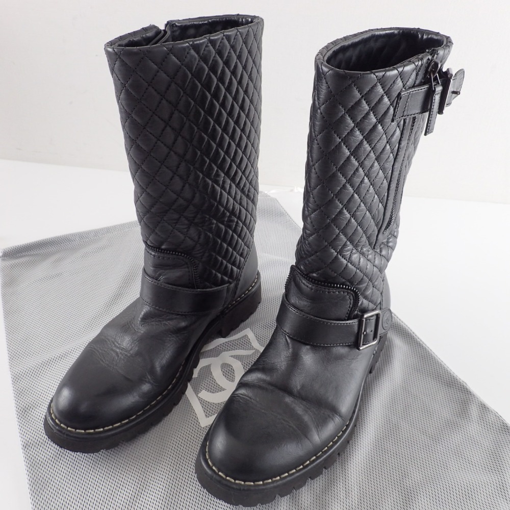 楽天市場】CHANEL【シャネル】 黒 サイドココマーク マトラッセ