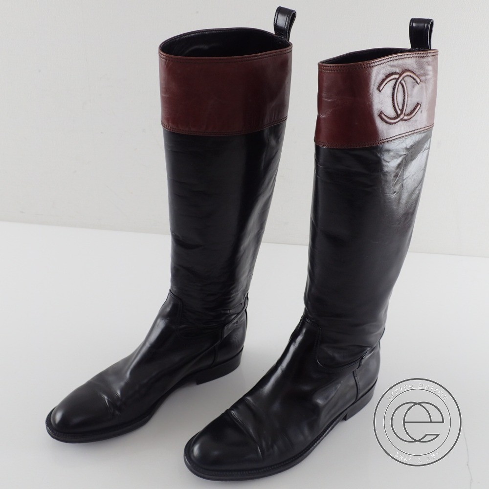 楽天市場】CHANEL【シャネル】 サイドココマーク バイカラー ロング