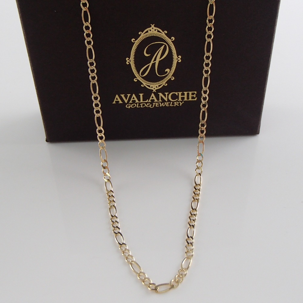 楽天市場】AVALANCHE アヴァランチ 10K フィガロ ネックレス 51cm
