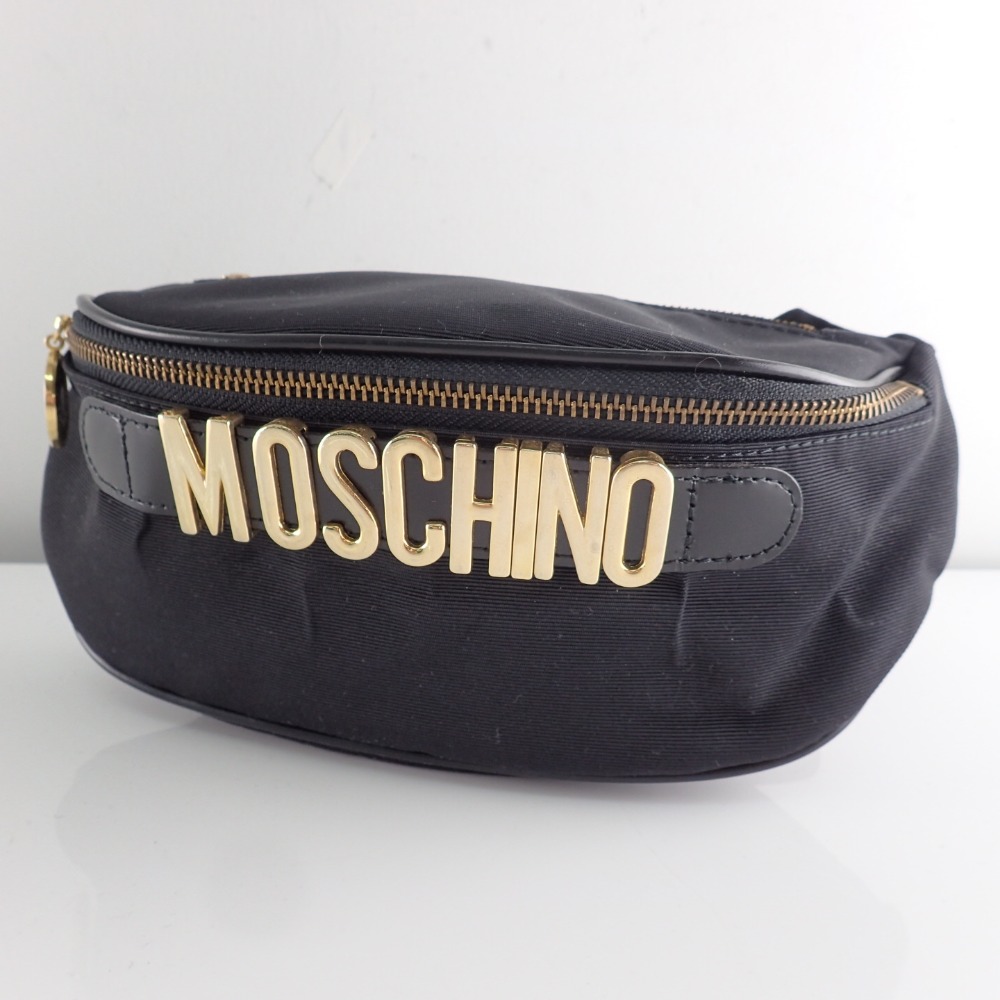 楽天市場】MOSCHINOモスキーノ ベルトビックロゴ入り ナイロン