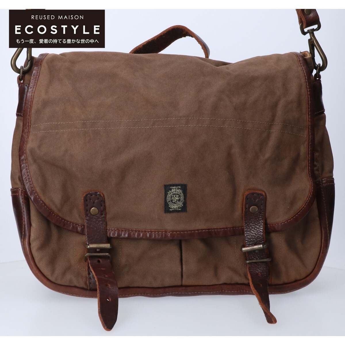 楽天市場】RRL ダブルアールエル キャンバス/レザー メッセンジャー