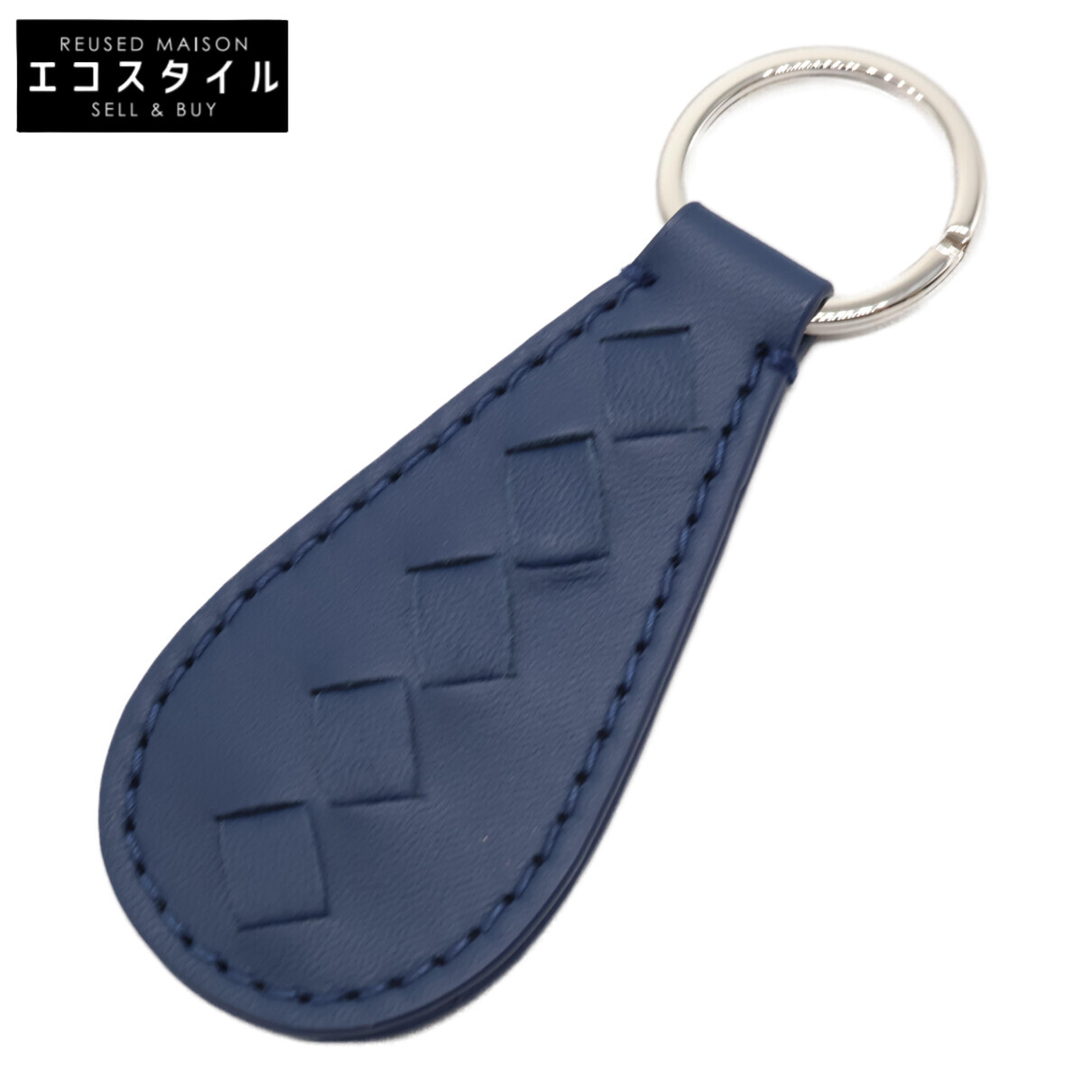 楽天市場】ボッテガ キーリング ネイビーの通販