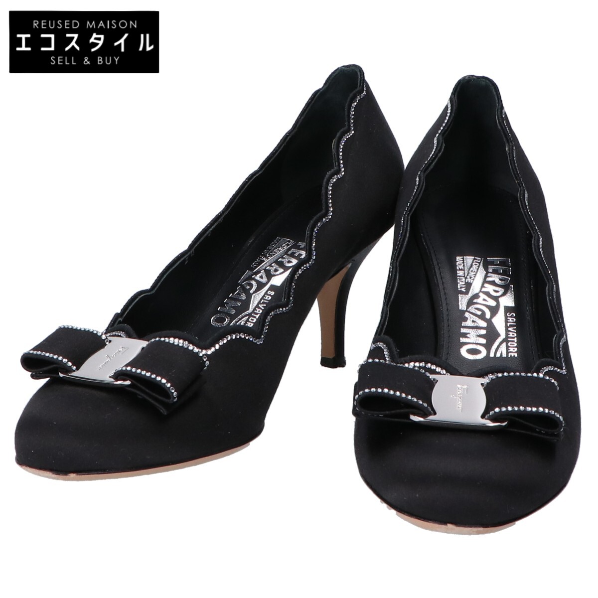 楽天市場】シルバー（ブランドフェラガモ）（パンプス｜レディース靴