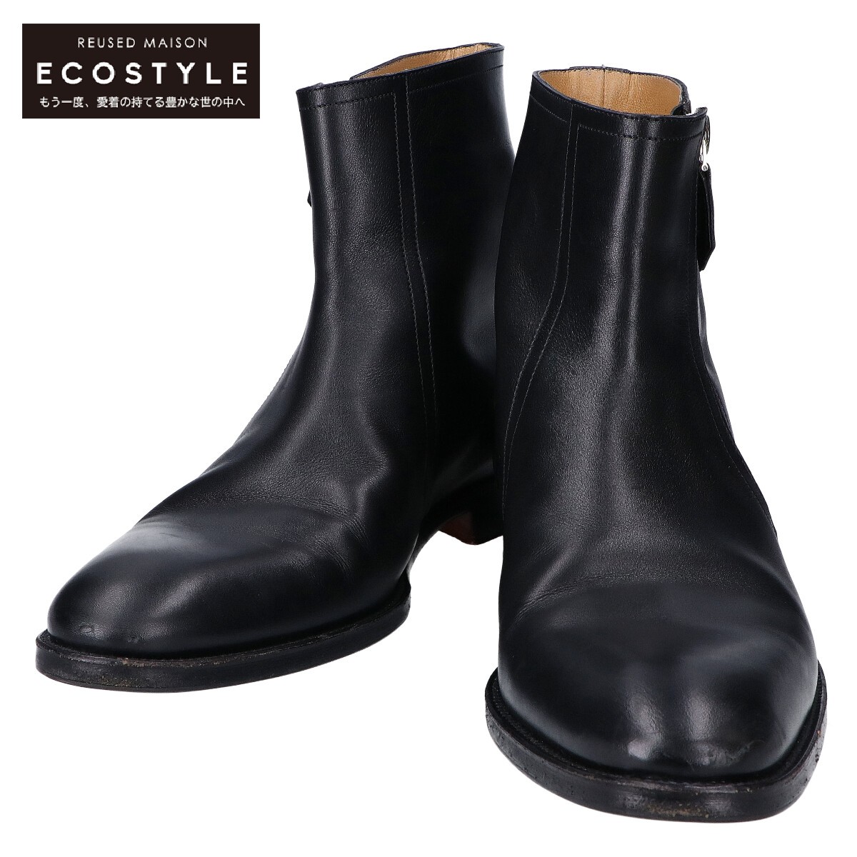 楽天市場】HERMES エルメス レザー サイドジップ ブーツ/ シューズ 40