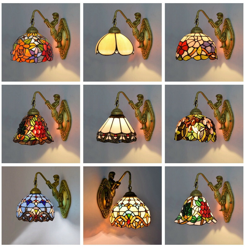 楽天市場】壁掛け照明 ブラケットライト ステンドグラス 照明器具 北欧