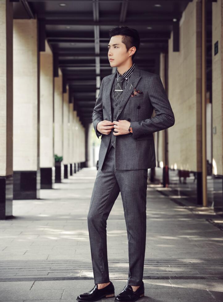 楽天市場】【送料無料】ダブルスーツ メンズスーツ 3ピース フォーマル