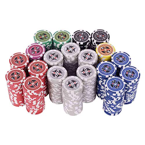 楽天市場】サイズ：500枚/シルバー Costway ポーカーセット ポーカー