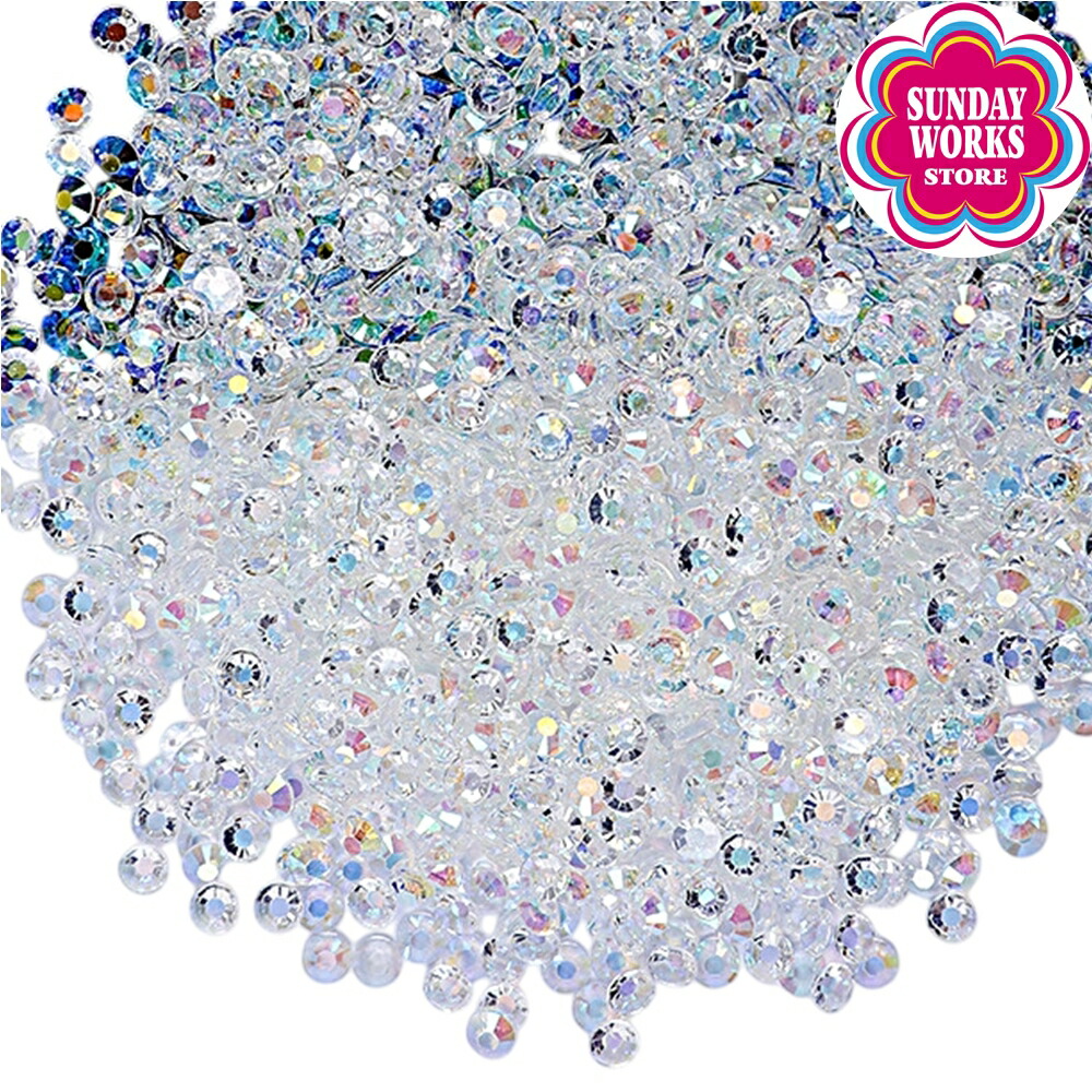 楽天市場】ミルキーストーン クリア ラインストーン 高分子ストーン 大