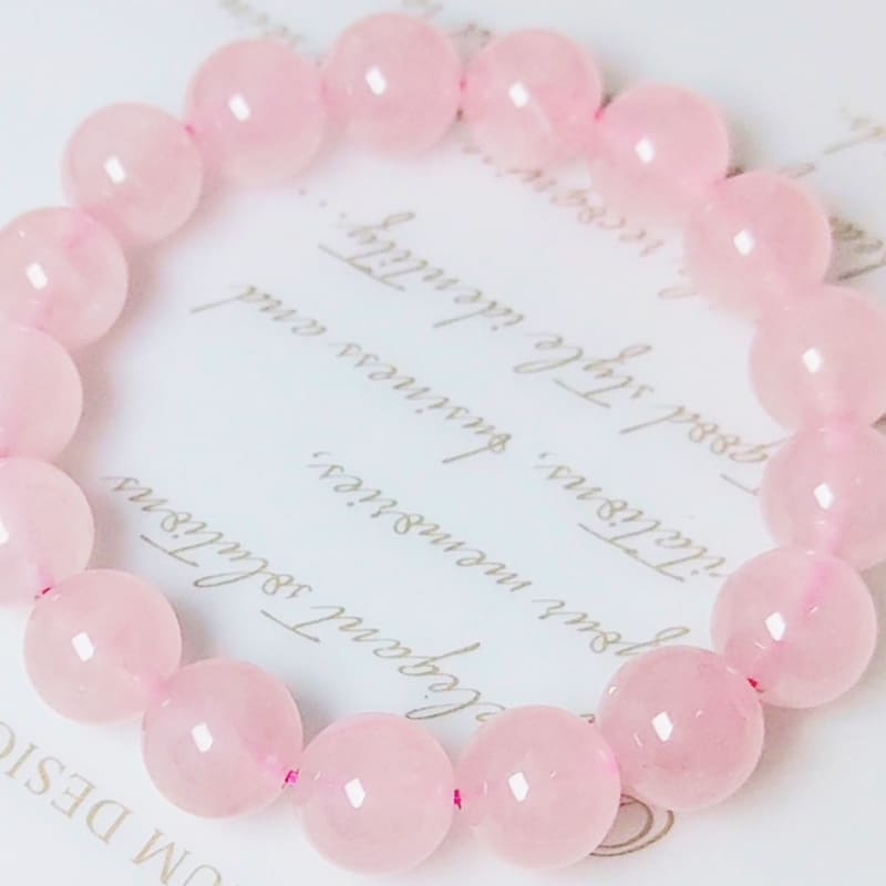 楽天市場】マダガスカル産ローズクォーツブレスレット 直径4mm～14mm