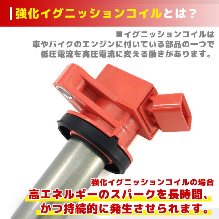楽天市場】ダイハツ ミラ L275V 強化イグニッションコイル 3本 半年