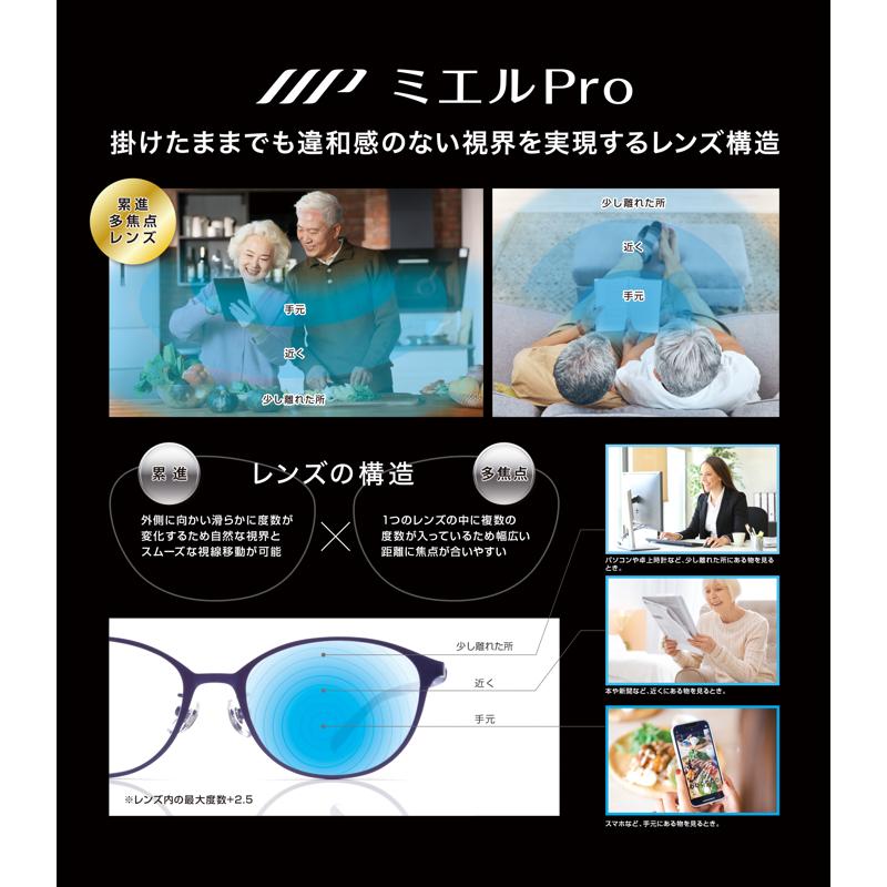楽天市場】ミエルプロ 付け外しがいらない老眼鏡 UB003(ベッコウ