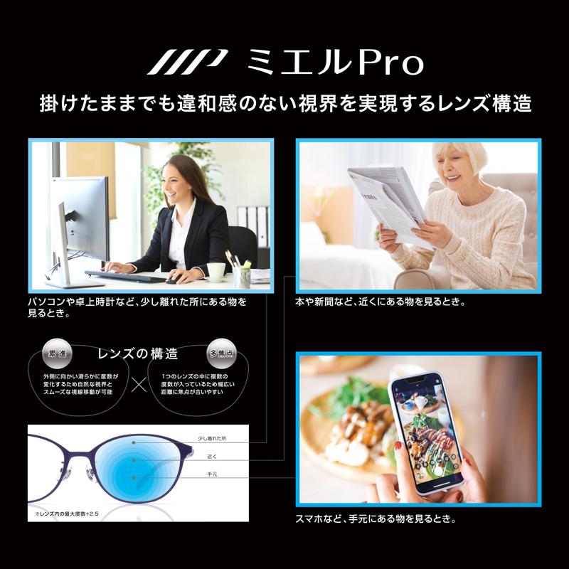 楽天市場】ミエルプロ 付け外しがいらない老眼鏡 UB003(ベッコウ