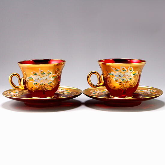 楽天市場】ヴェネチアン ベネチアン グラス ムラノ レッド カップ