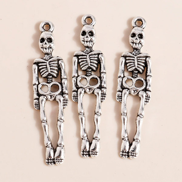 楽天市場】ガイコツ・ドクロ 2種類から選べます☆アンティークチャーム