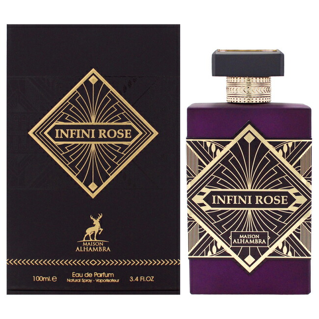 楽天市場】Infini Rose by Maison Alhambra for Unisex - 3.4 oz EDP