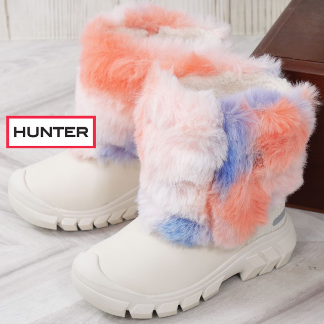 Haruchanmarch 美品【HUNTER】ファー付きスノーブーツ Haruchanmarch様