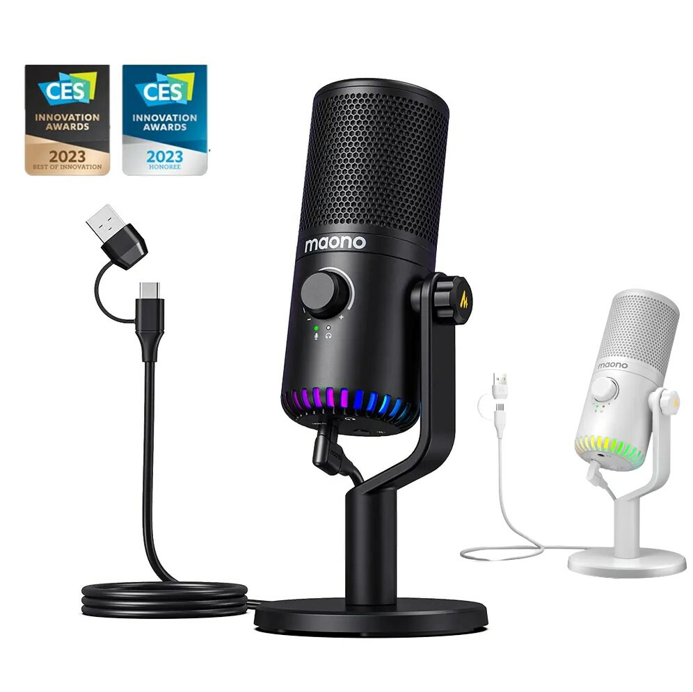 楽天市場】日本正規代理店品 MAONO USB 単一指向性 RGB コンデンサー