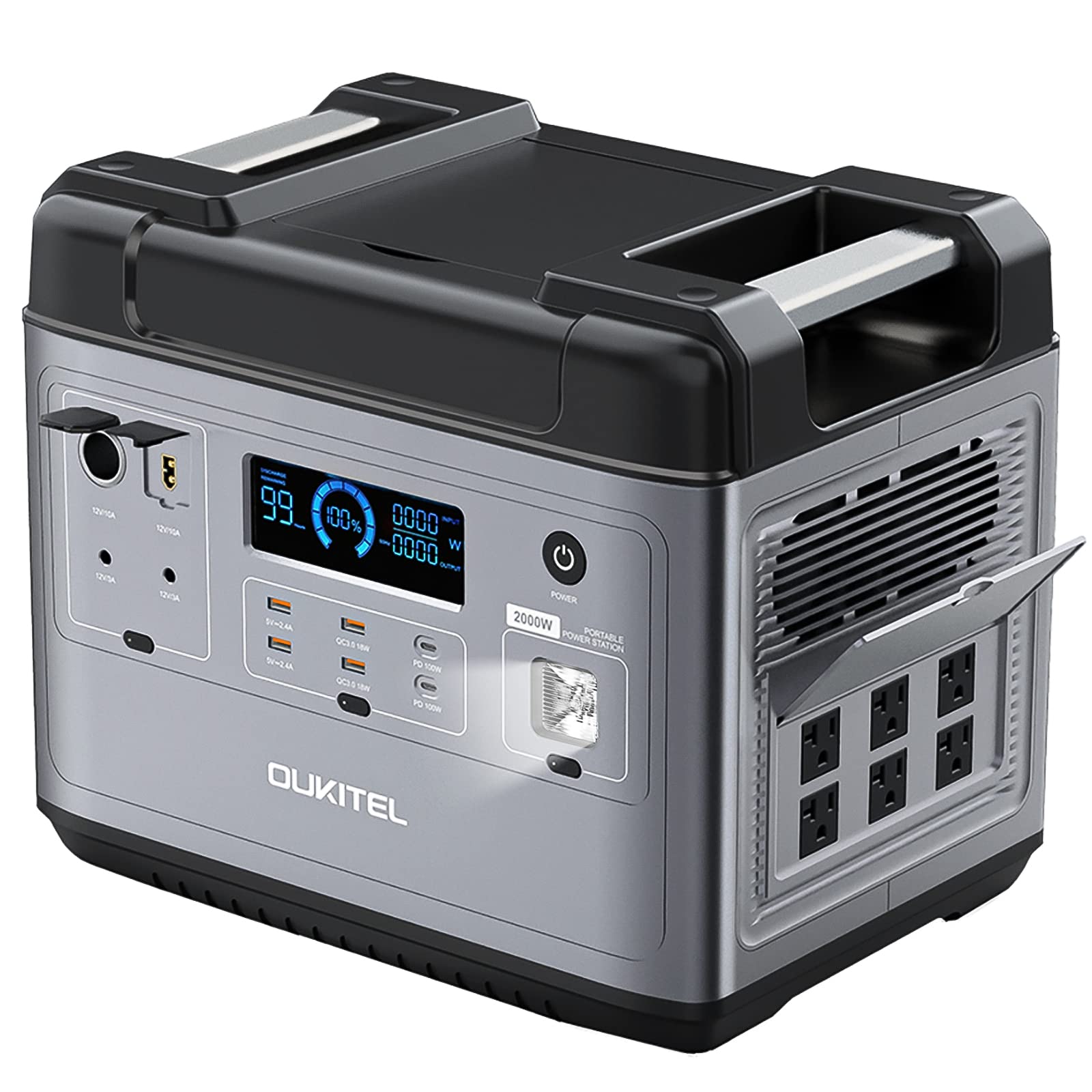 楽天市場】ポータブル電源 大容量 2000Wh 1.5時間高速充電 16口リン酸