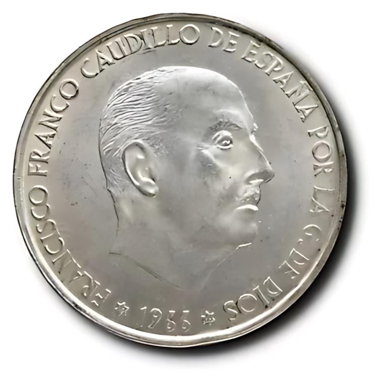 楽天市場】1966 スペイン 100 ペセタ フランシスコ フランコ シルバー