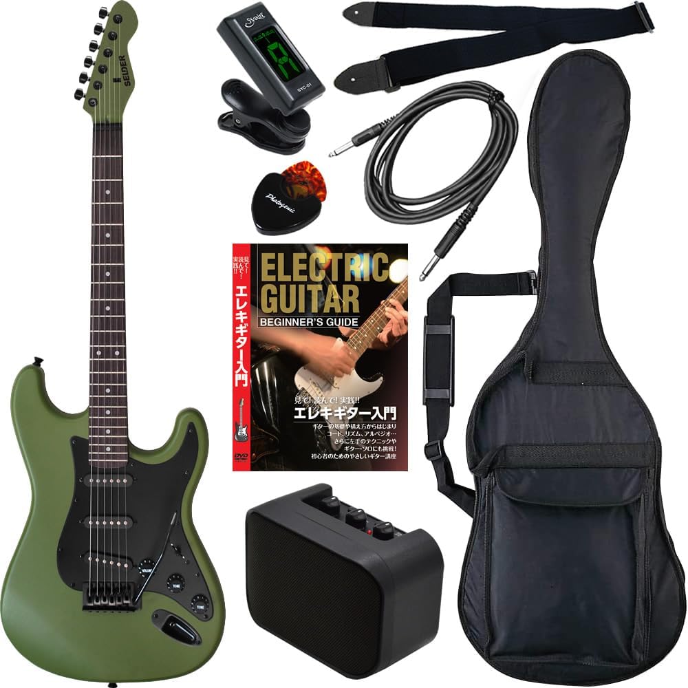 SELDER エレキギター オリーブグリーン SELDER エレキギター オリーブ