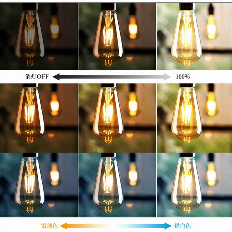 楽天市場】ペンダントライト E26口金 LED電球付き 調光調色 消費電力6W