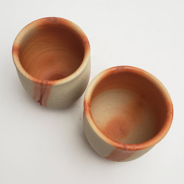 楽天市場】備前焼 組湯呑(中)（緋襷）| おしゃれ 日本製 和食器 ゆのみ