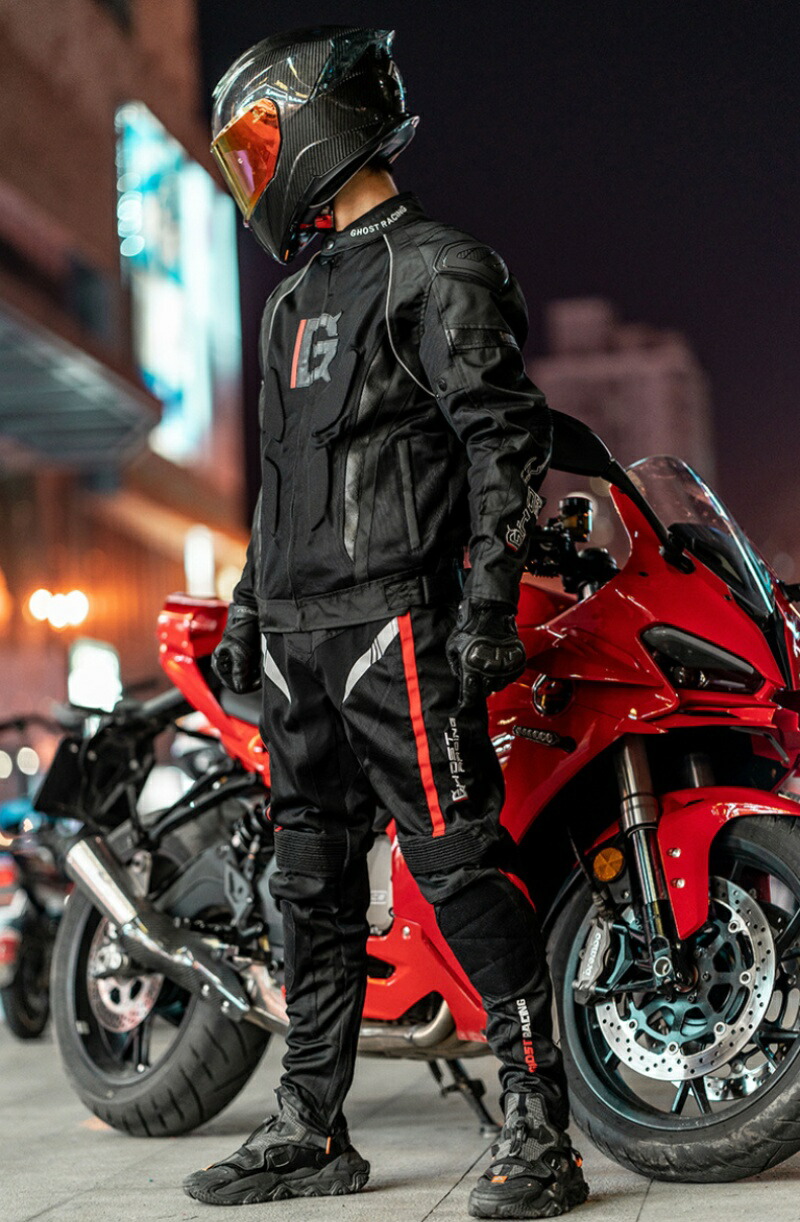 楽天市場】バイク上下セットアップバイク競技用ジャケット通気 メンズ